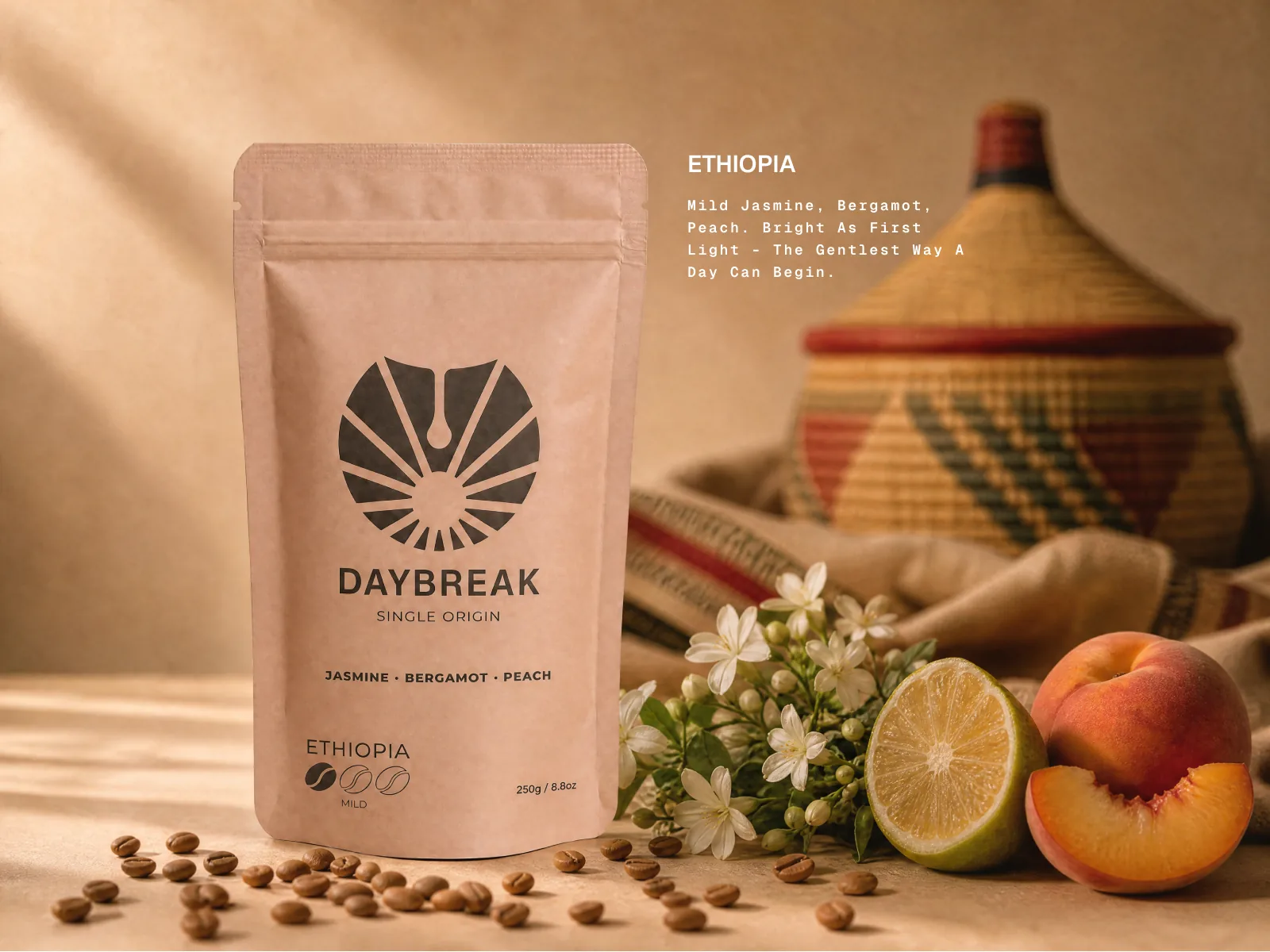 Daybreak — Ethiopia single origin packaging